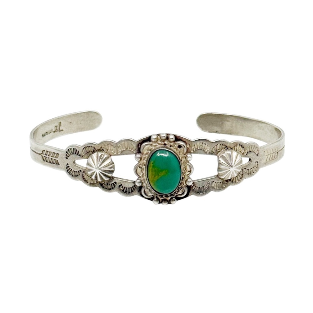 Bell Trading Post sterling silver turquoise cuff bracelet